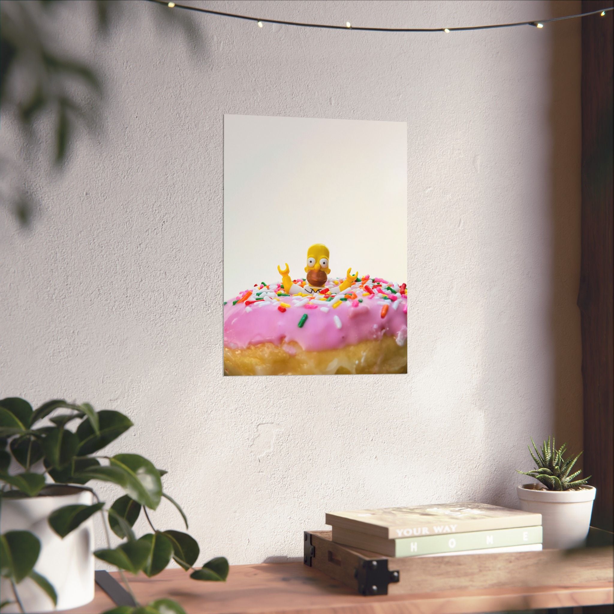 Homer Donut Poster Print
